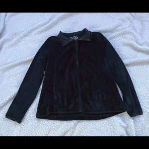 Black zip up jacket